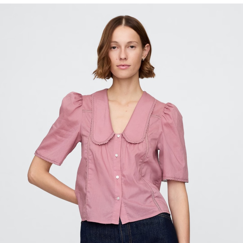 GAP Peter Pan Collar Top - NWOT